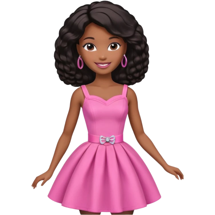 black barbie emoji
