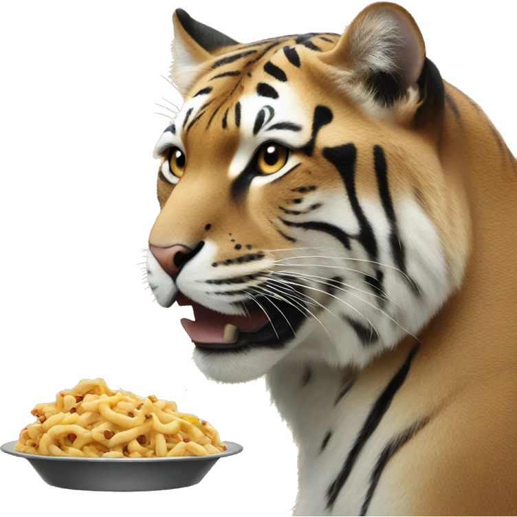 big cat is fed emoji
