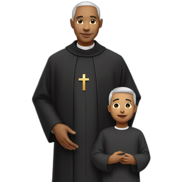 priest with child emoji