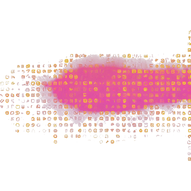 pink and yellow gradient color text “XOXO” emoji