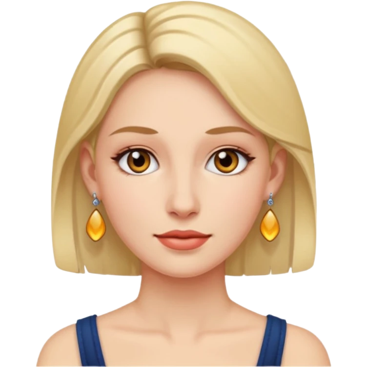 woman with earing emoji