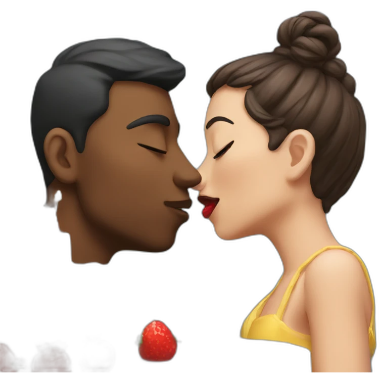 cake kiss emoji