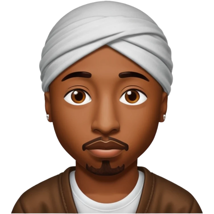2Pac face emoji