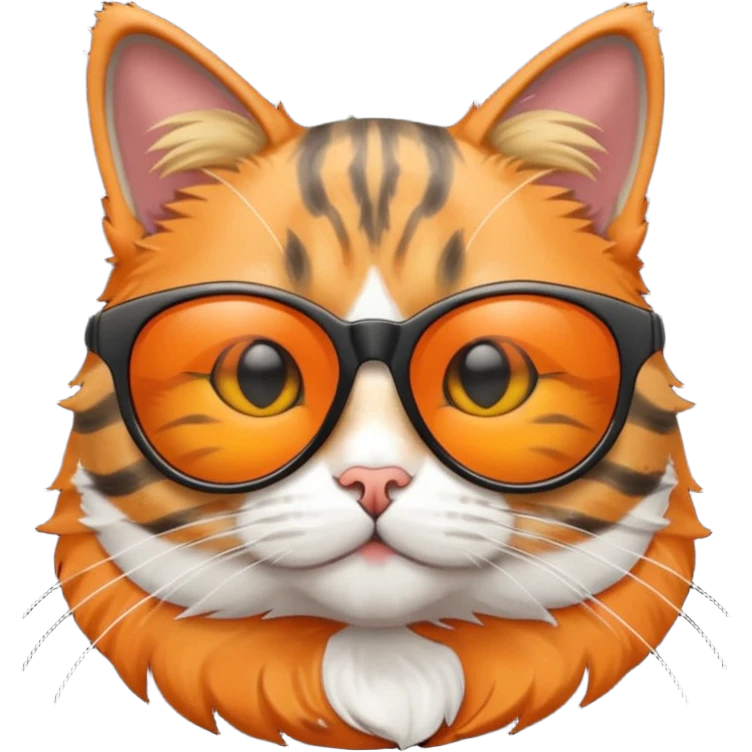 Cat wearing sunglasses emoji