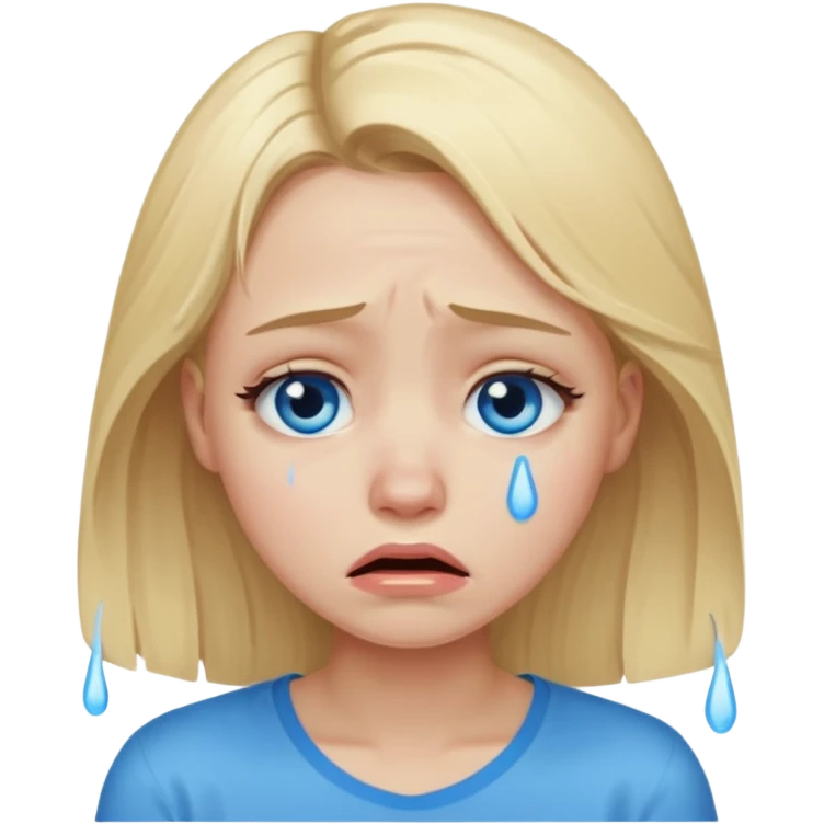 crying girl emoji
