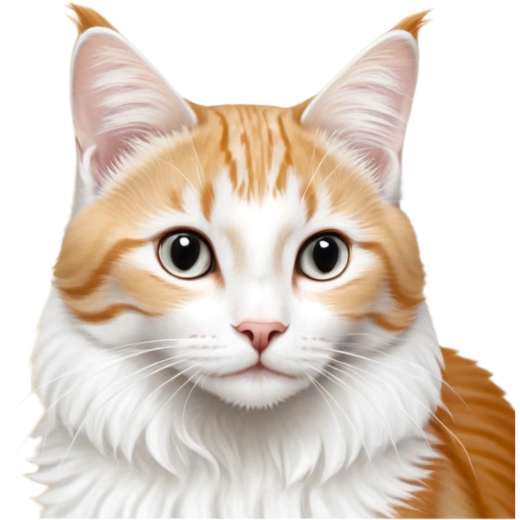 Британская белая кошка в фуражке офицера emoji