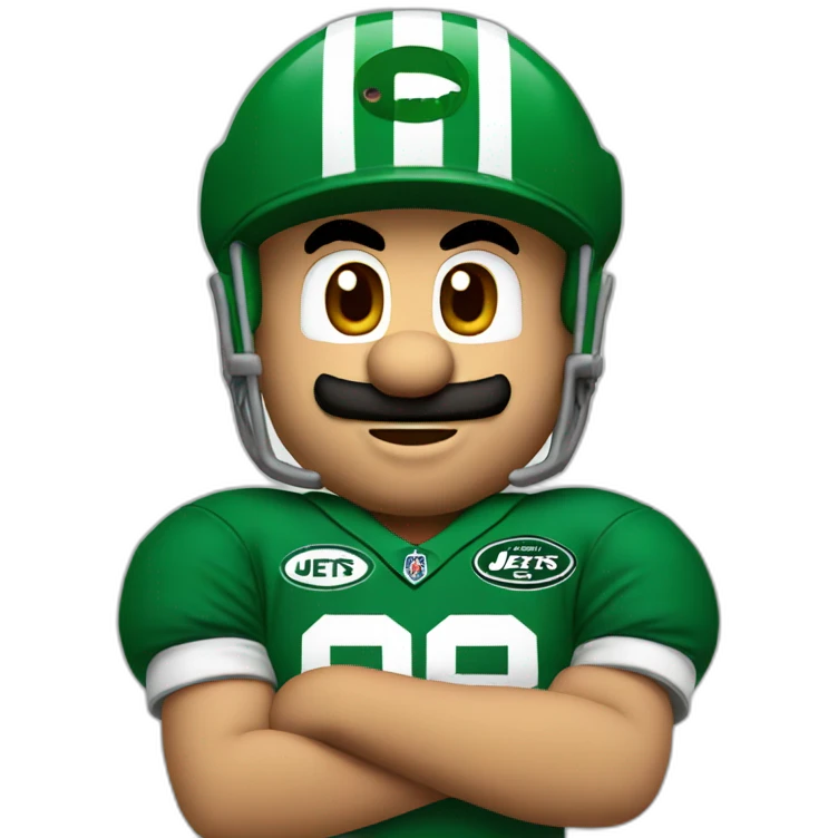 mario-wearing-a-jets-jersey emoji