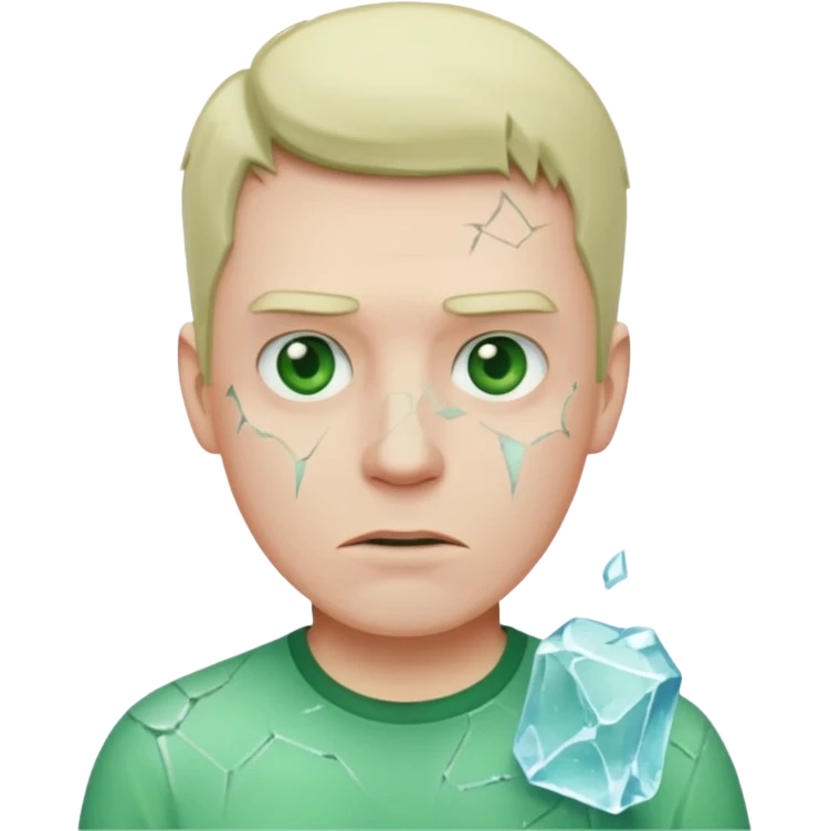 ice man with green shirt emoji