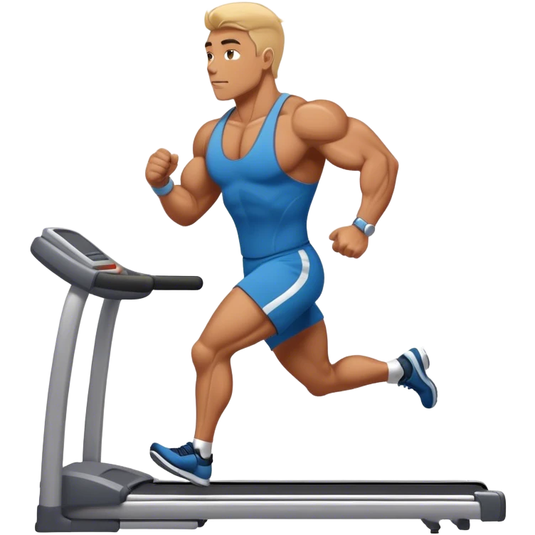bodybuilder Treadmill emoji