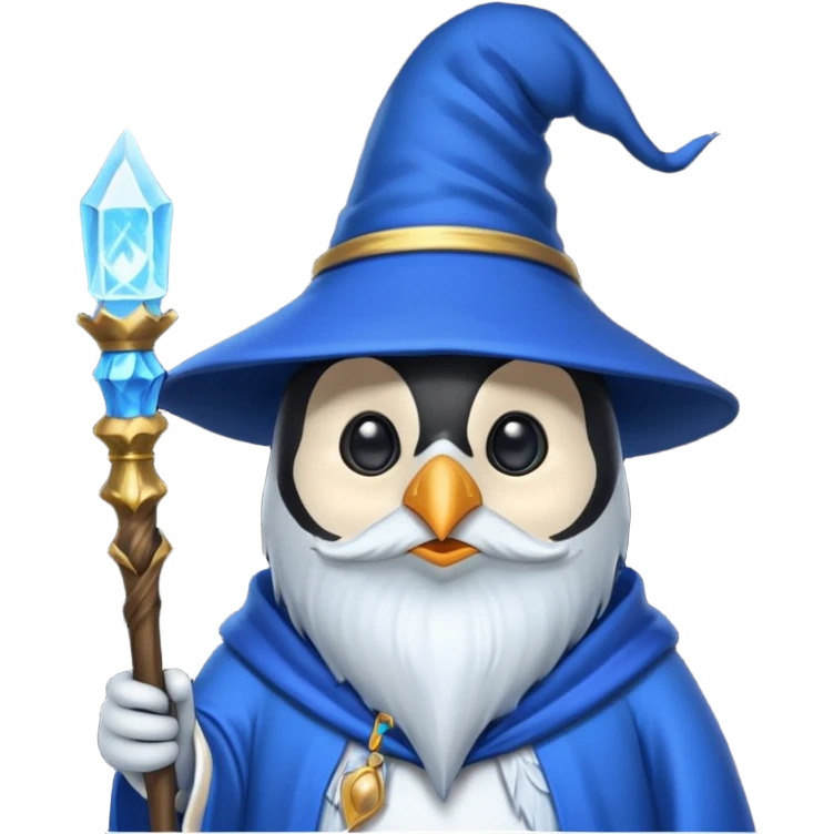 Penguin Wizard emoji