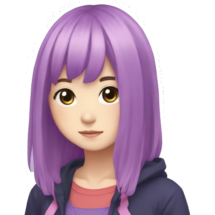 Aubrey from the game "OMORI" emoji