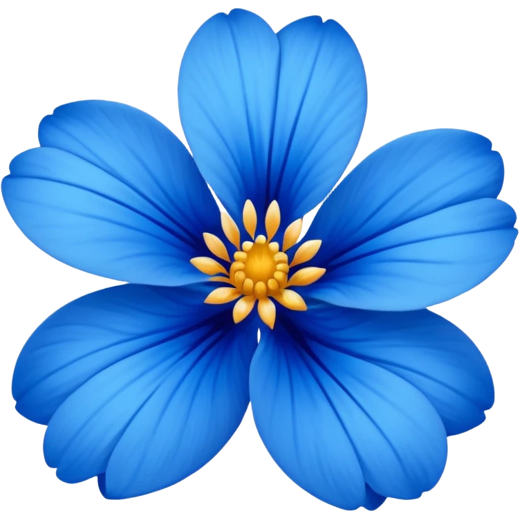 گل آبی emoji