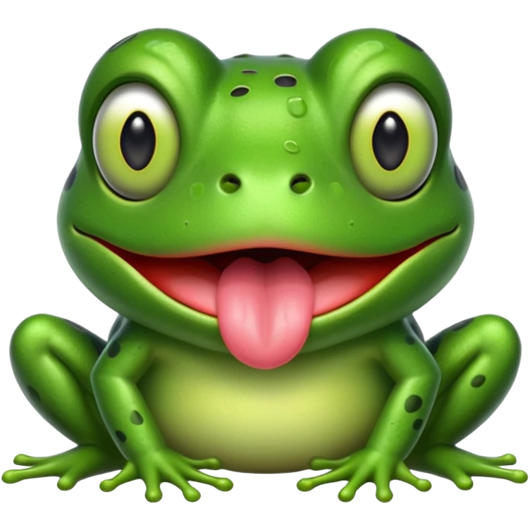 frog with tongue emoji