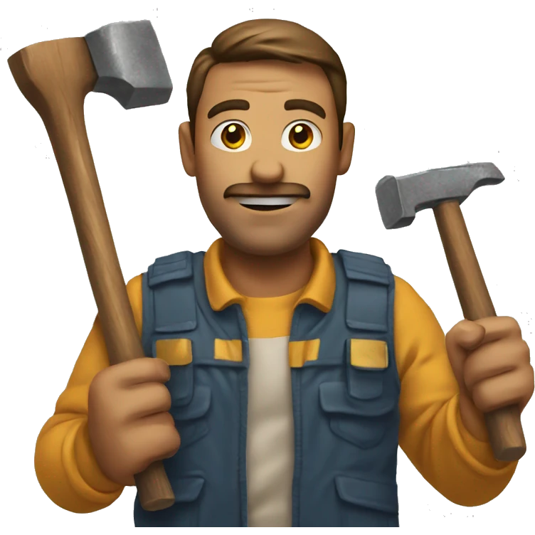 Man with hammer emoji