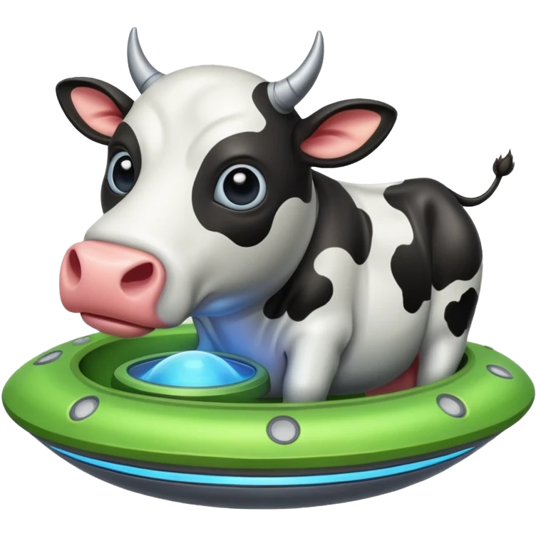 НЛО с коровой  emoji