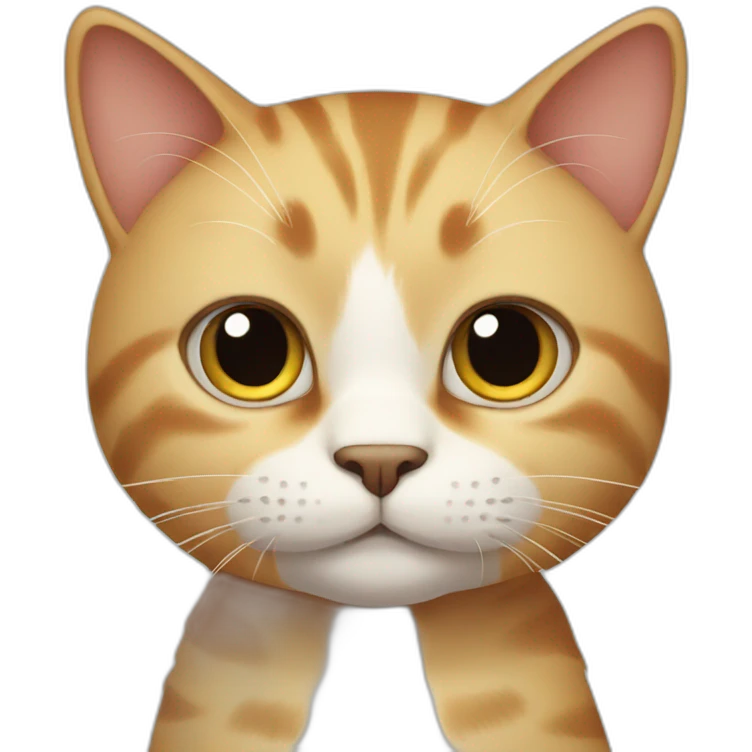 Cat with a big head  emoji