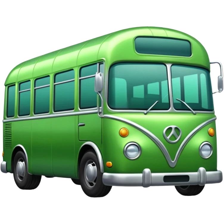 Green bus emoji