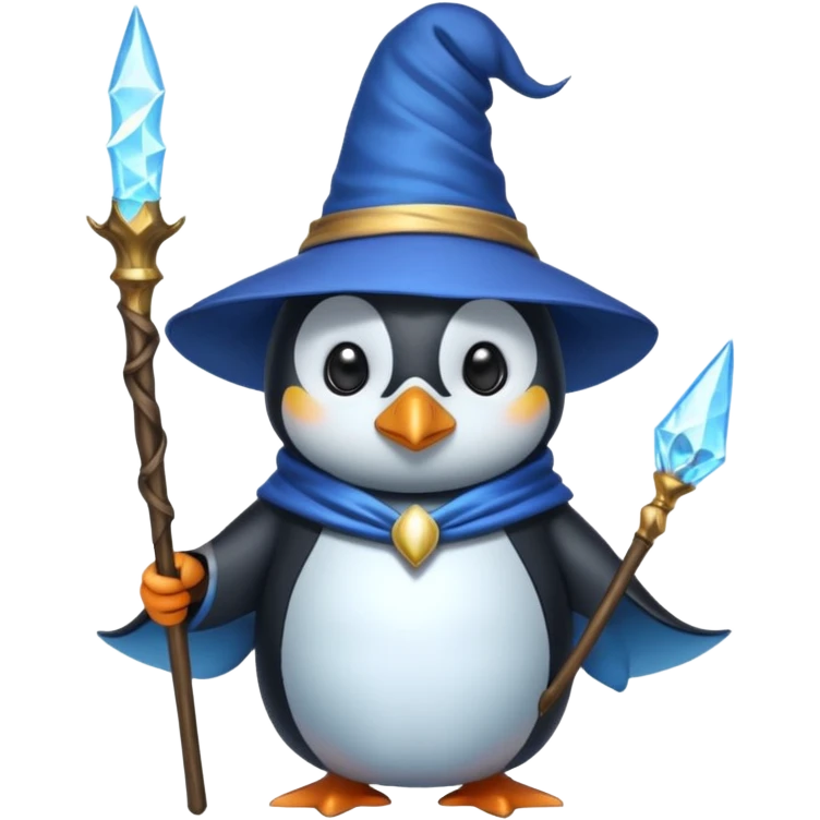 Penguin Wizard emoji