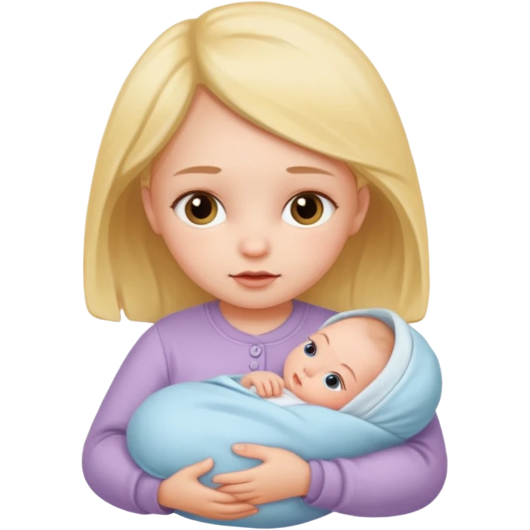 A newborn girl  emoji
