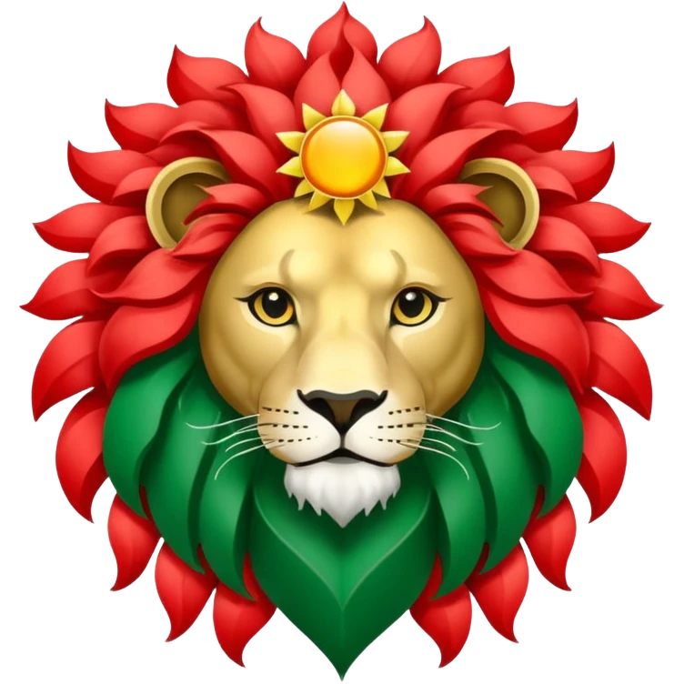 پرچم شیر و خورشید ایران emoji