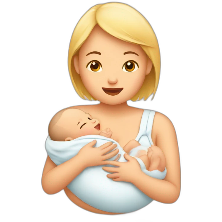 Baby breastfeeding emoji