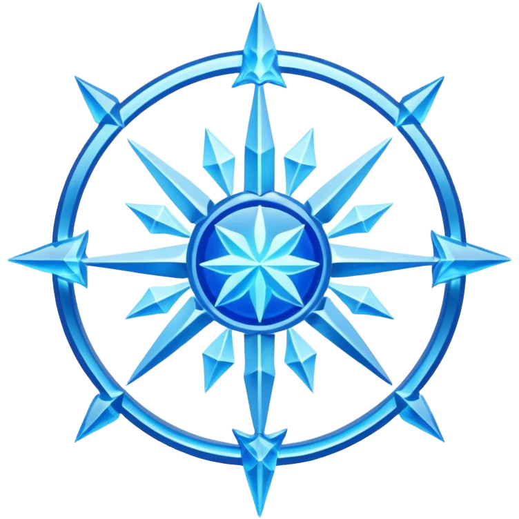 Wiz 101 casting sigil  inspired ice magic  emoji