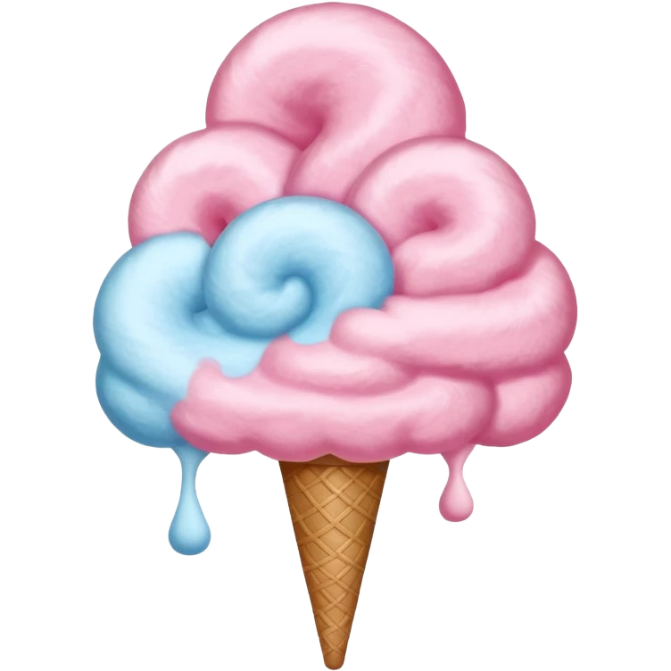 Create a cotton candy emoji emoji