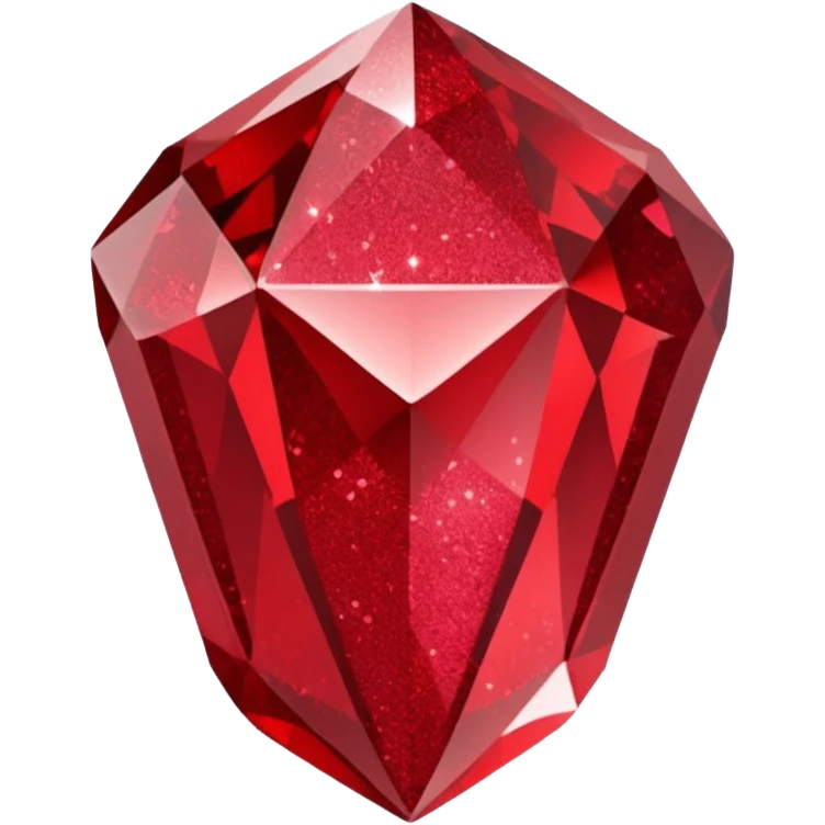red glitter crystal emoji