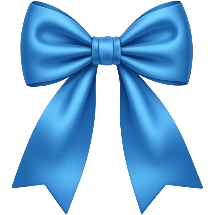 Moño azul emoji