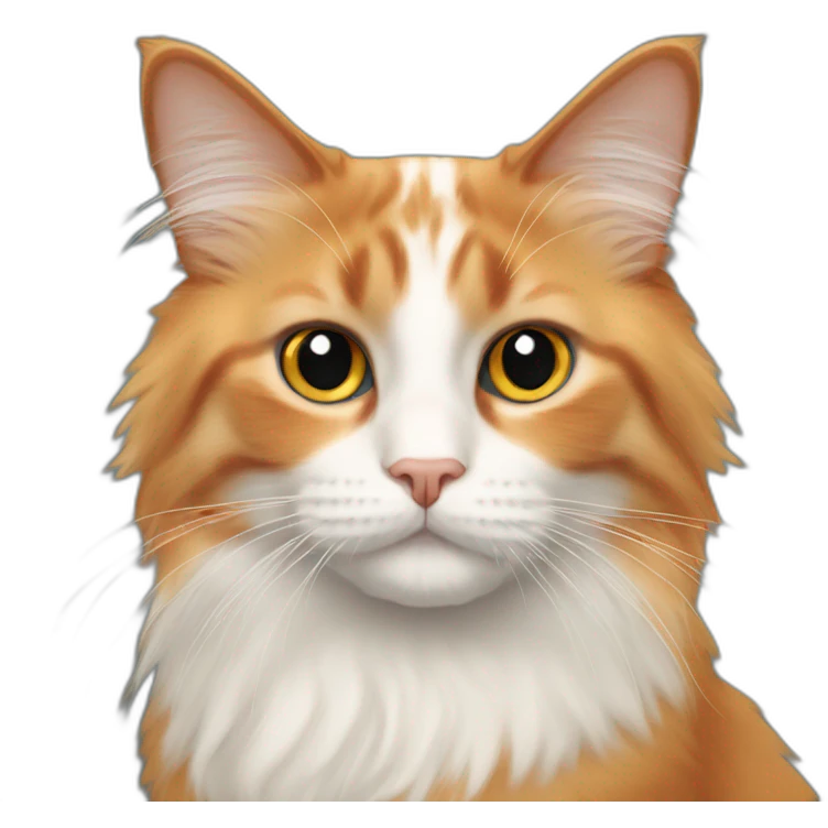 orange bicolor ragdoll cat emoji