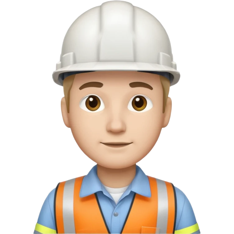 white hard hat engineer emoji