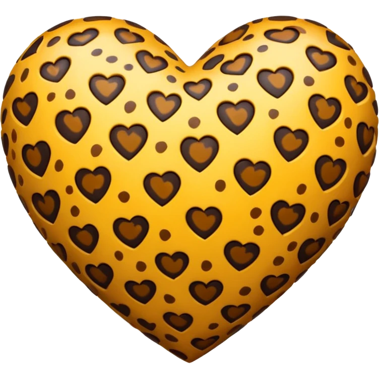 Leopard heart emoji
