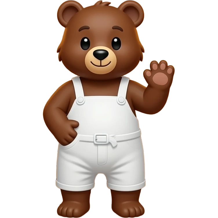 Bear in a sauna emoji