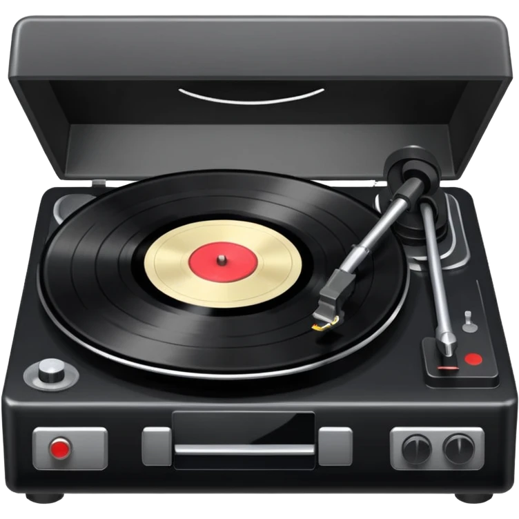 A record player spinning emoji