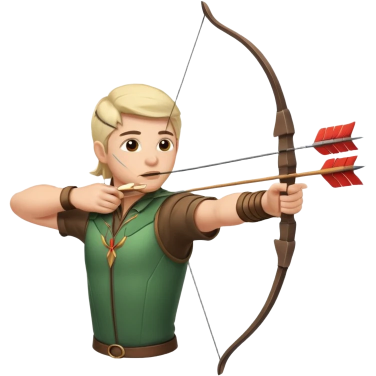 un archer  qui tire sur une  cible emoji