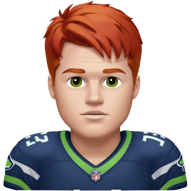Sam Darnold Seahawk red hair emoji