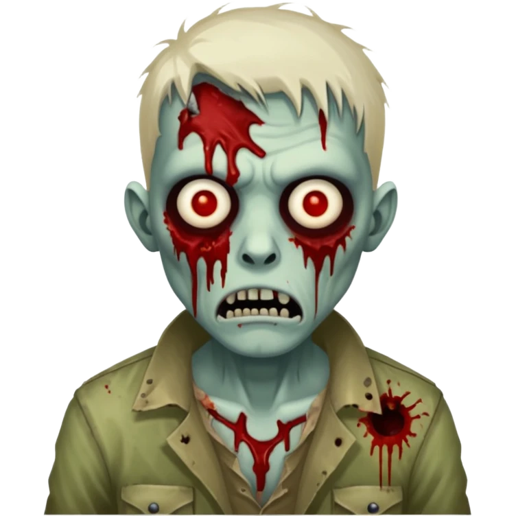 mad zombie emoji