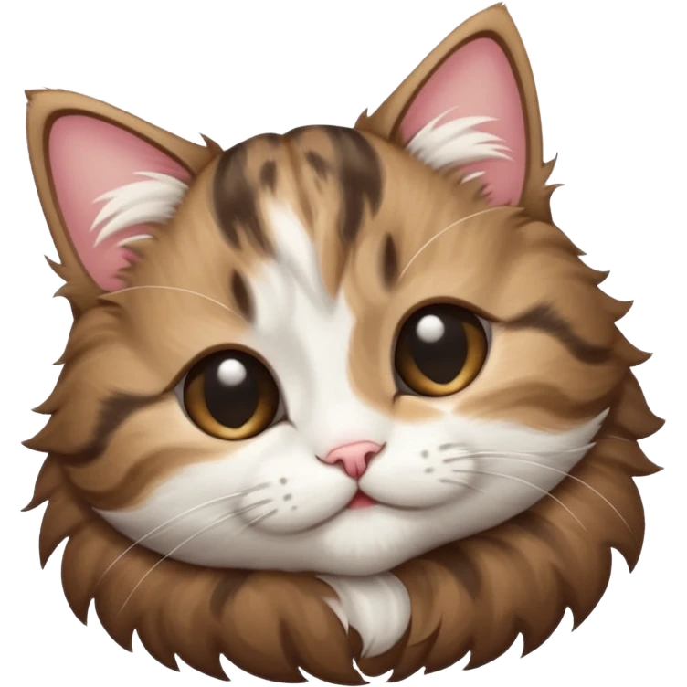 dark brown tabby and white kitten in funny positions upside down with eyes closed emoji
