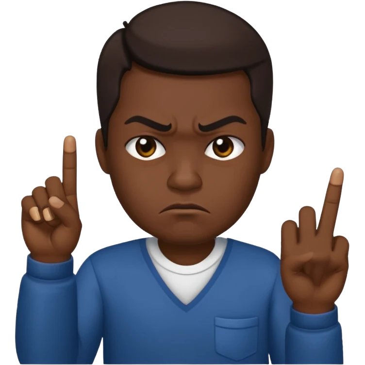 😒🖕🏿 emoji