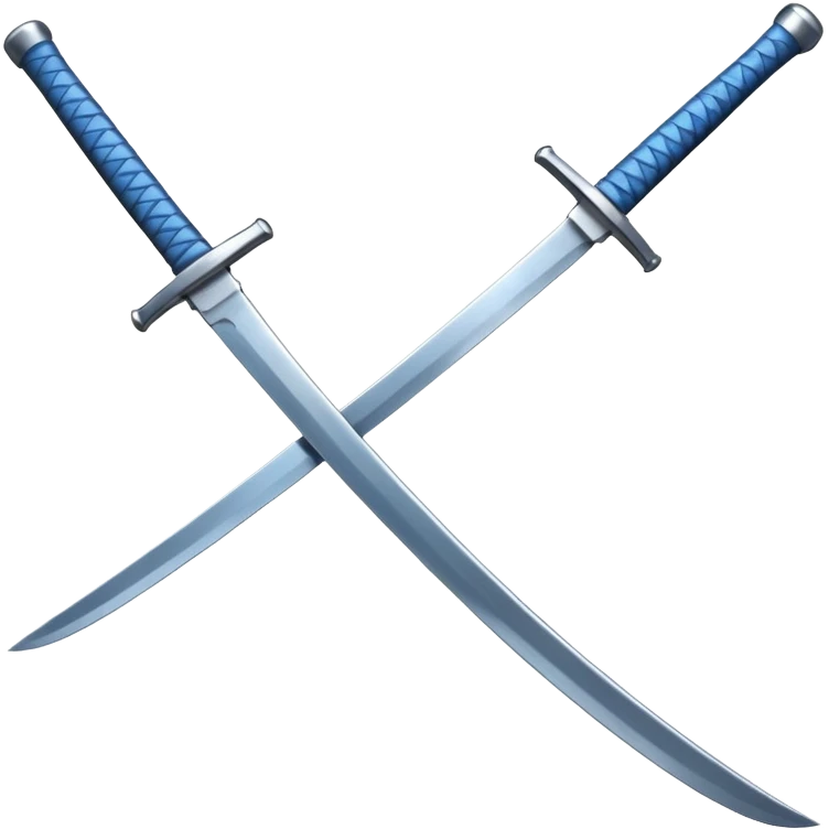 blue katana emoji