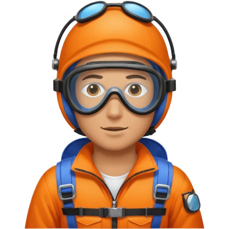 parachute diver emoji