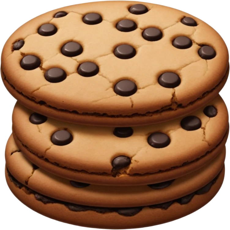 black cookie emoji