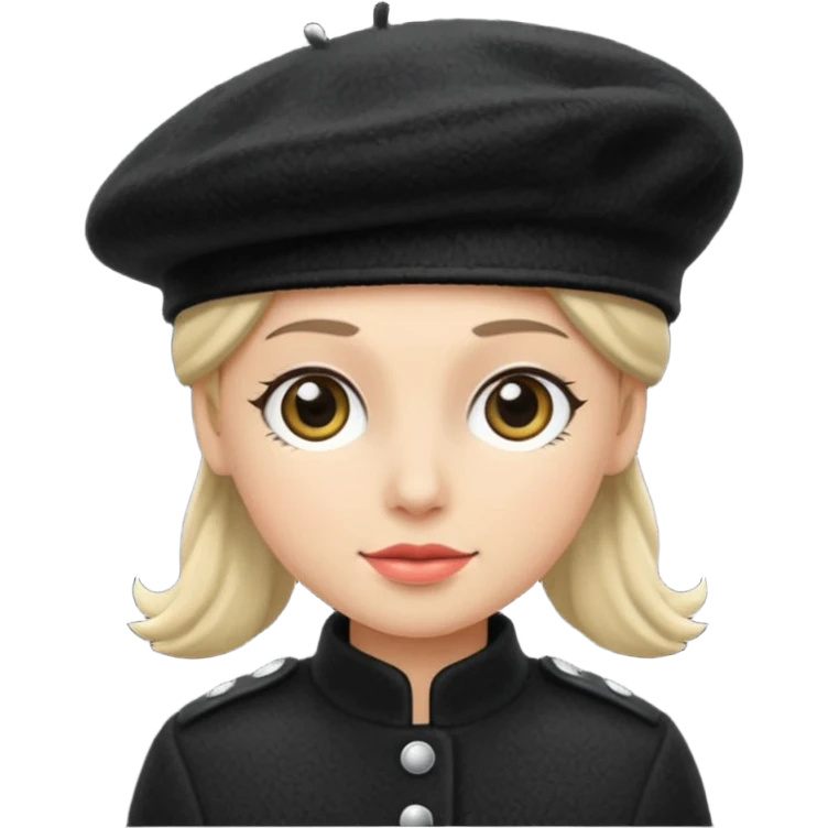 beret black winter no human emoji