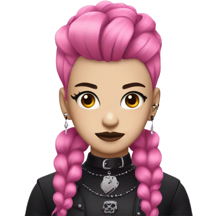 pink goth emoji