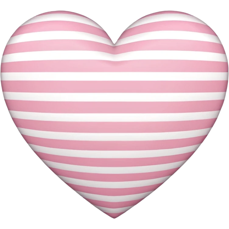 sakura heart with a striped pattern emoji