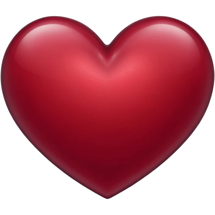 Corazón de color vino tinto emoji