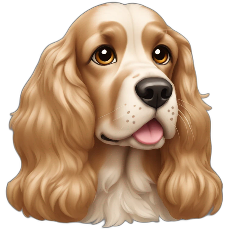 perro Cocker Spaniel emoji