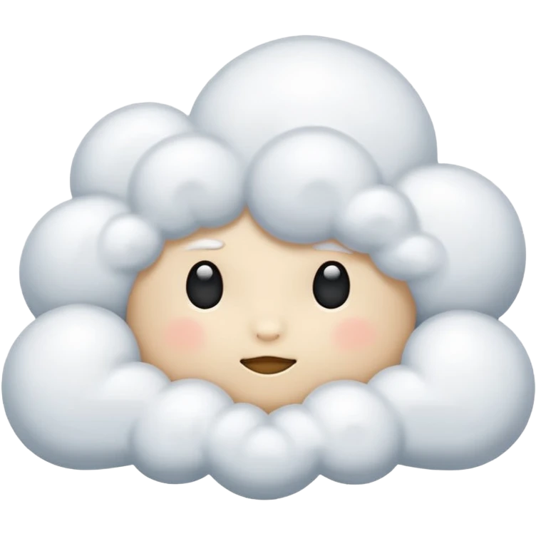 Nube pensando emoji