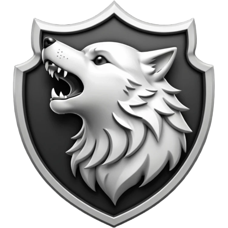 howling wolf crest emoji