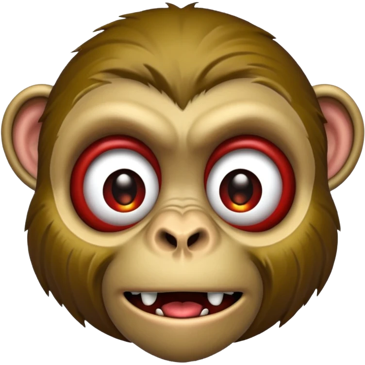 Zombie monkey face emoji